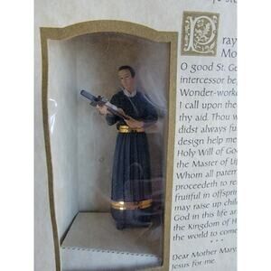 St. Gerard 3.5” Figurine: Patron of Expectant Mothers: Includes Prayer Card NEW